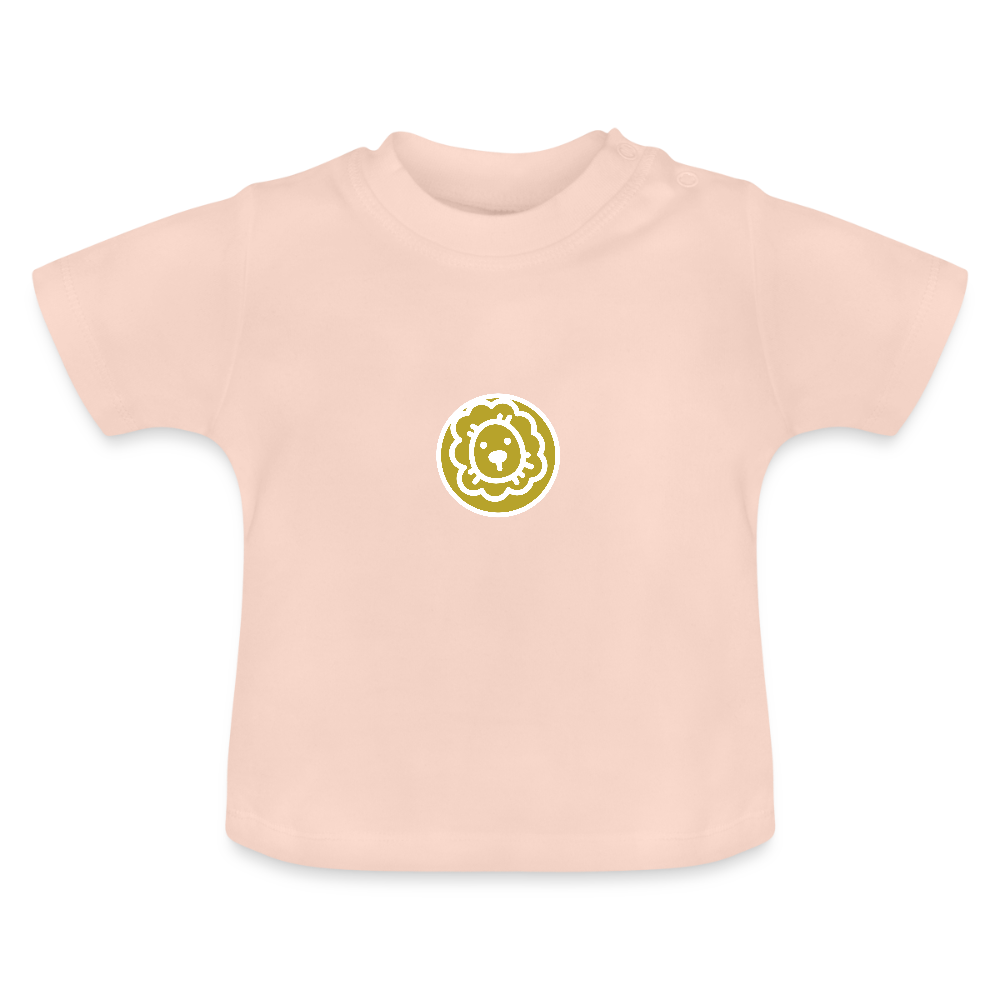 Baby T-Shirt mit kurzem Arm - Sternzeichen Löwe 02 - Kristallrosa