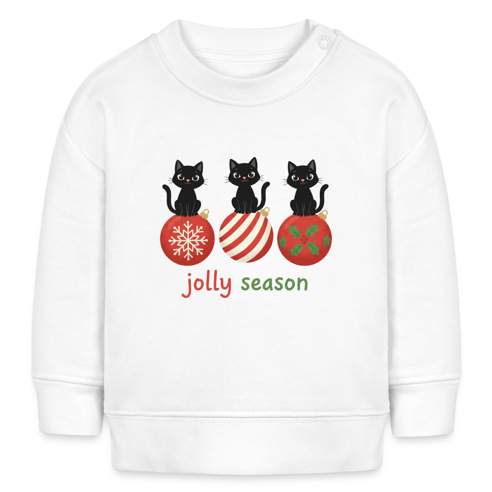 Bio-Sweatshirt Jolly Season - Weiß