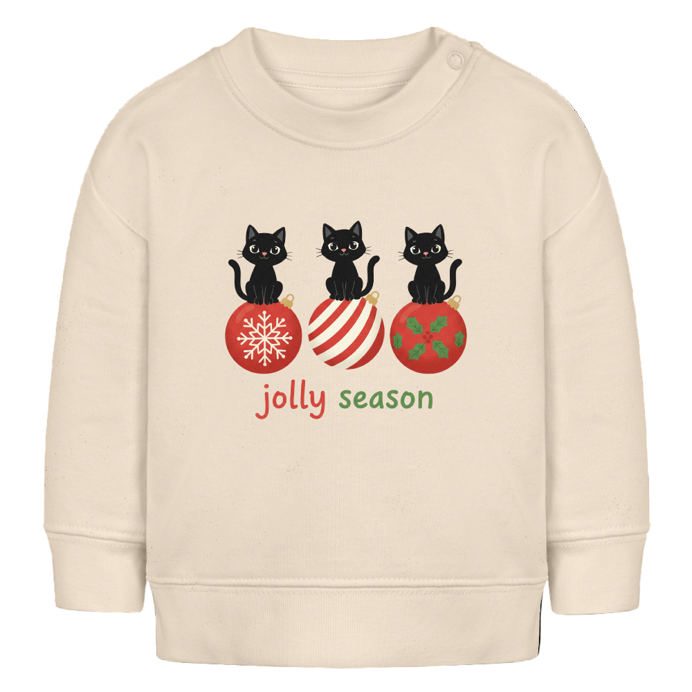 Bio-Sweatshirt Jolly Season - Weißgrau