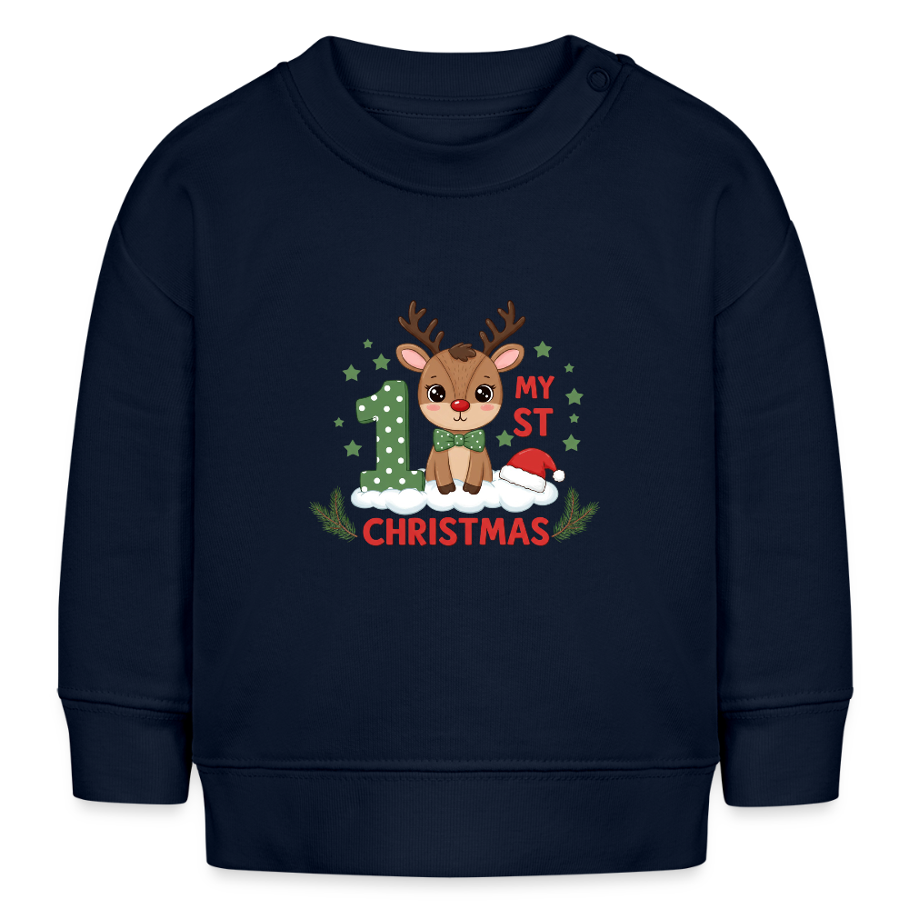 Bio-Sweatshirt My first Xmas - Navy