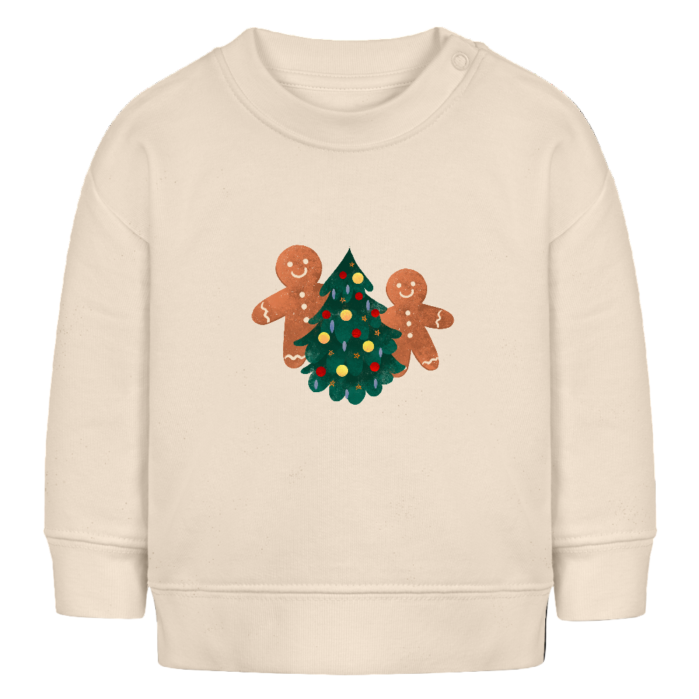 Bio-Sweatshirt Under the Christmastree - Weißgrau