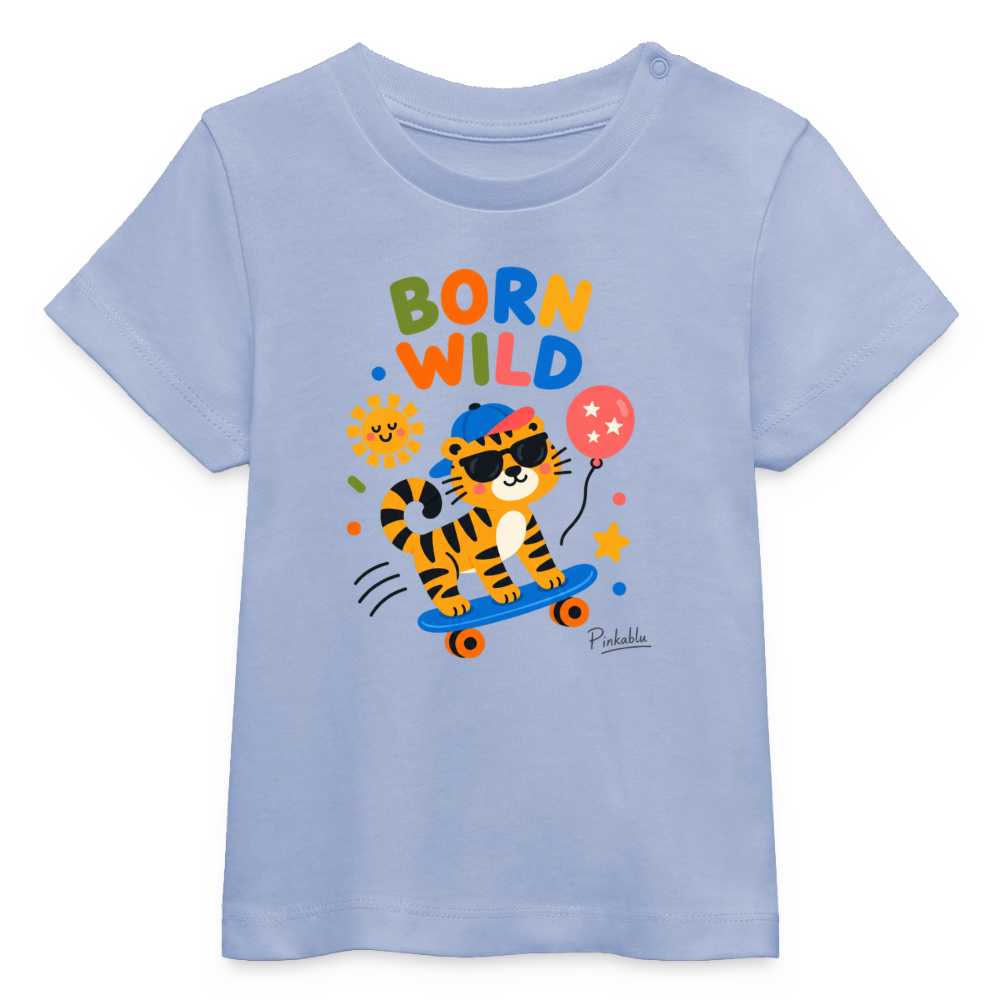 Baby Organic T-Shirt Baby Born-Wild-sky