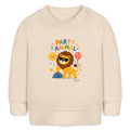 Baby Organic Sweatshirt-party-animal-loewe - Natur