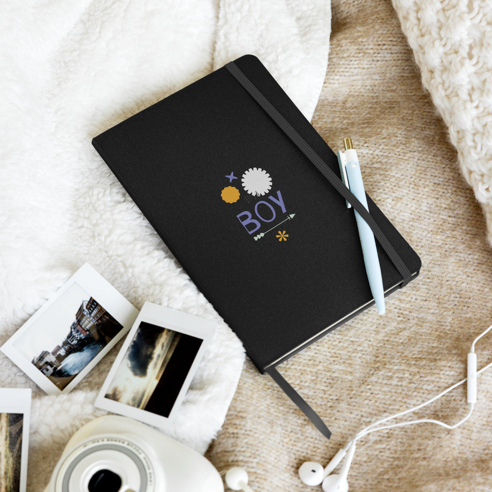 Hardcover Notizbuch "It's a BOY" - black