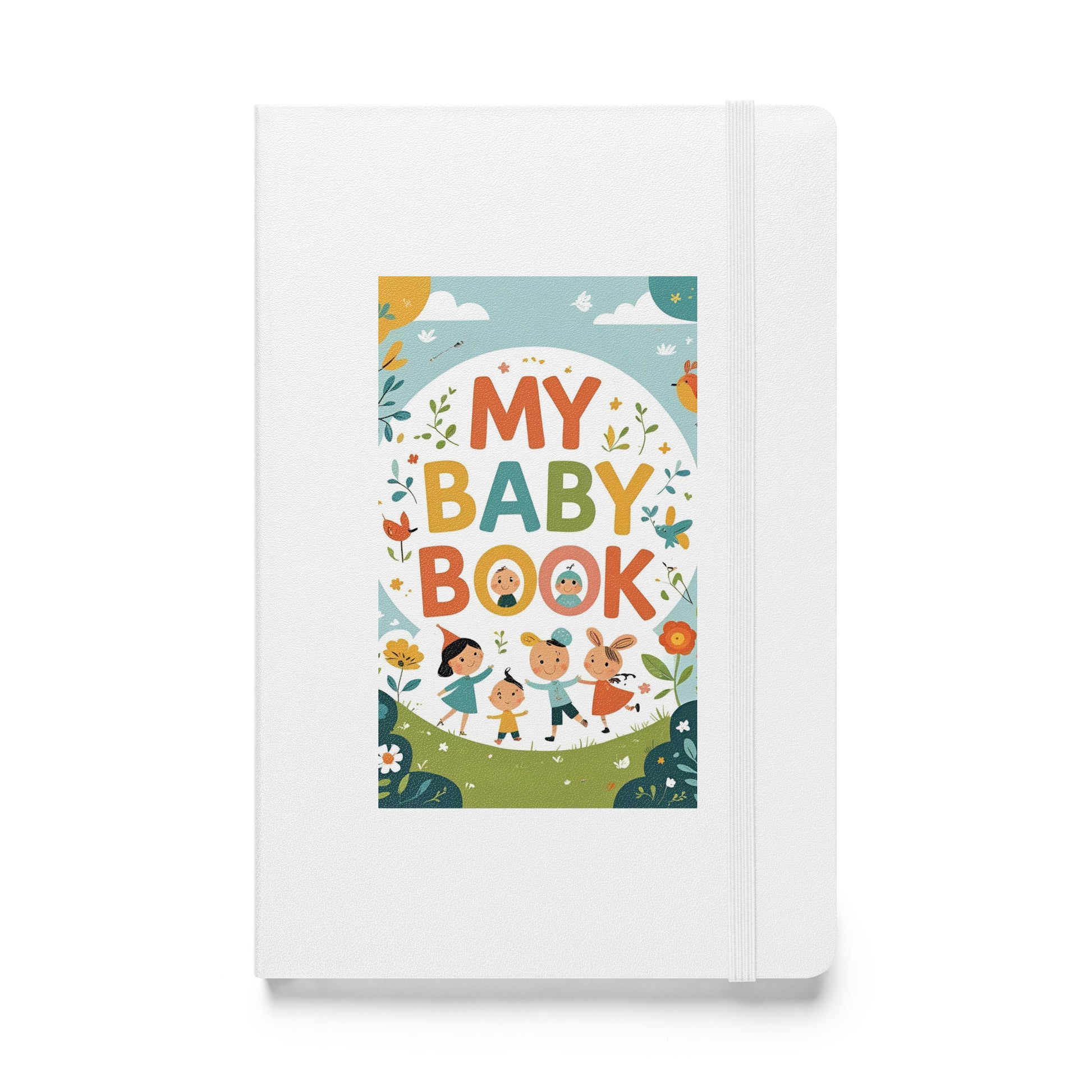 Product mockup Baby Book white